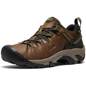 KEEN Men’s Targhee 2 Low Height Waterproof Hiking Shoes(Martini Olive/Khaki)