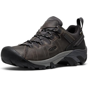 KEEN Men’s Targhee 2 Low Height Waterproof Hiking Shoes(Steel Grey/Black)