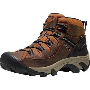 KEEN Men’s Targhee 2 Mid Height Waterproof Hiking Boots(Bison/Roasted Pecan)