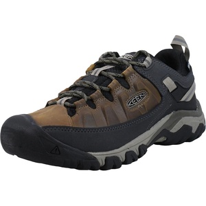 KEEN Men’s Targhee 3 Low Height Waterproof Hiking Shoes(Bison/Timberwolf)