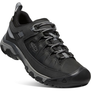 KEEN Men’s Targhee 3 Low Height Waterproof Hiking Shoes(Black/Steel Grey)