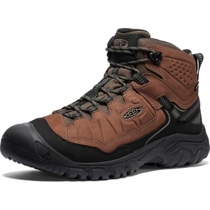 KEEN Men’s Targhee 4 Mid Height Waterproof Hiking Boots(Bison/Black)