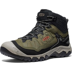 KEEN Men’s Targhee 4 Mid Height Waterproof Hiking Boots(Dark Olive/Gold Flame)