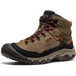 KEEN Men’s Targhee 4 Mid Height Waterproof Hiking Boots(Sea Turtle/Roasted Pecan)