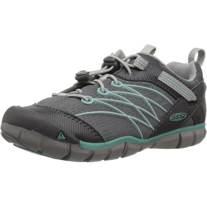 KEEN Unisex-Child Chandler CNX Comfortable Sneakers(Steel Grey/Wasabi)