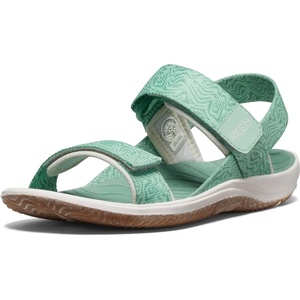 KEEN Unisex-Child Elle Backstrap Casual Platform Open Toe Sandals(Lichen/Star White)