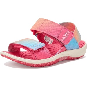 KEEN Unisex-Child Elle Backstrap Casual Platform Open Toe Sandals(Ombre Pink Lemonade)