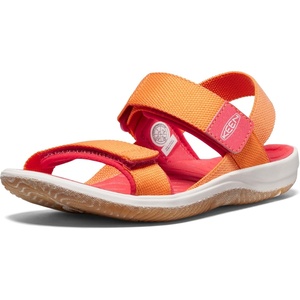 KEEN Unisex-Child Elle Backstrap Casual Platform Open Toe Sandals(Tangerine/Cayenne)