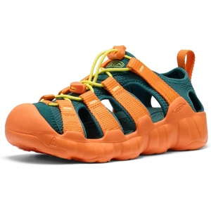 KEEN Unisex-Child Hyperport H2 Breathable Easy On Comfortable Hiking and Water Sandals(Mediterranea/Orange Peel)