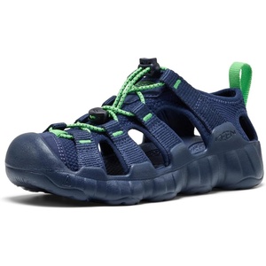 KEEN Unisex-Child Hyperport H2 Breathable Easy On Comfortable Hiking and Water Sandals(Naval Academy/Vibrant Green)