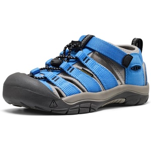 KEEN Unisex-Child Newport H2 Closed Toe Water Sandals(Azure Blue/Drizzle)