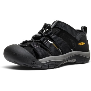 KEEN Unisex-Child Newport H2 Closed Toe Water Sandals(Black/Keen Yellow)