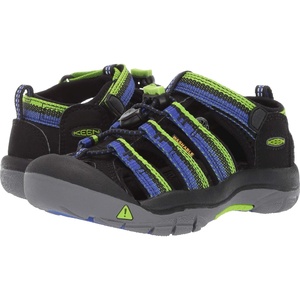 KEEN Unisex-Child Newport H2 Closed Toe Water Sandals(Racer Black)