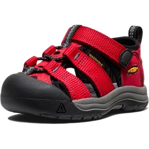 KEEN Unisex-Child Newport H2 Closed Toe Water Sandals(Ribbon Red/Gargoyle)