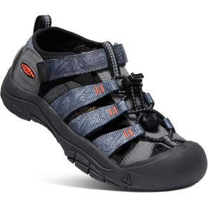KEEN Unisex-Child Newport H2 Closed Toe Water Sandals(Steel Grey/Black)