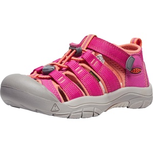 KEEN Unisex-Child Newport H2 Closed Toe Water Sandals(Very Berry/Fusion Coral)