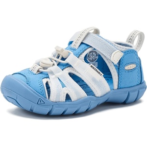 KEEN Unisex-Child Seacamp 2 CNX Closed Toe Sandals(Azure Blue/Star White)