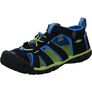 KEEN Unisex-Child Seacamp 2 CNX Closed Toe Sandals(Black/Brilliant Blue)