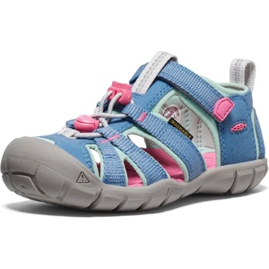 KEEN Unisex-Child Seacamp 2 CNX Closed Toe Sandals(Coronet Blue/Hot Pink)