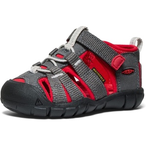 KEEN Unisex-Child Seacamp 2 CNX Closed Toe Sandals(Magnet/Red Carpet)
