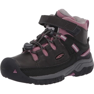 KEEN Unisex-Child Targhee Mid Height Waterproof Hiking Boot(Raven/Tulipwood)