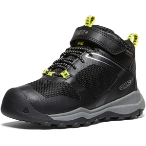 KEEN Wanduro Mid Height Waterproof Easy On Durable Sneaker Hiking Boots(Black/Silver)