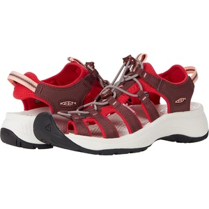 KEEN Women’s Astoria West Closed Toe Sandals(Andorra/Red Dahlia)