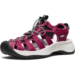KEEN Women’s Astoria West Closed Toe Sandals(Beaujolais/Star White)