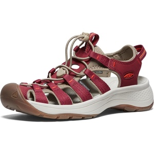 KEEN Women’s Astoria West Closed Toe Sandals(Merlot/Scarlet Ibis)