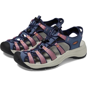 KEEN Women’s Astoria West Closed Toe Sandals(Nostalgia Rose/Tangerine)