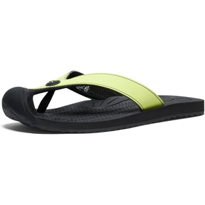 KEEN Women’s Barbados Breathable Comfortable Sandals Toe Protection Flip-Flops(Daiquiri Green/Black)