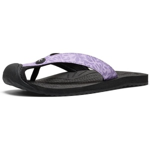KEEN Women’s Barbados Breathable Comfortable Sandals Toe Protection Flip-Flops(Orchid Bloom/Black)