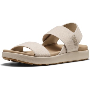 KEEN Women’s Elle Backstrap Casual Platform Open Toe Wedge Sandals(Birch/Safari)