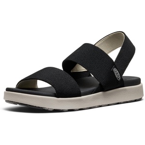 KEEN Women’s Elle Backstrap Casual Platform Open Toe Wedge Sandals(Black)