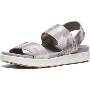 KEEN Women’s Elle Backstrap Casual Platform Open Toe Wedge Sandals(Fawn Tie Dye/Star White)