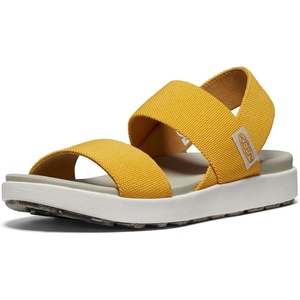 KEEN Women’s Elle Backstrap Casual Platform Open Toe Wedge Sandals(Golden Yellow/Star White)