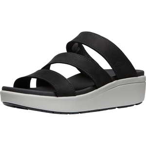KEEN Women’s Ellecity Slide Open Toe Slip on Comfortable Platform Sandals, Toasted Coconut/Fawn, 6, 7, 8, 9, 10(Black/Drizzle)