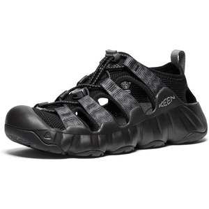 KEEN Women’s Hyperport H2 Closed Toe Breathable Easy On Comfortable Hiking and Water Sandals(Black/Steel Grey)