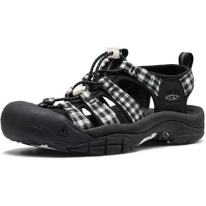 KEEN Women’s Newport H2 Closed Toe Water Sandals(Black/Gingham)