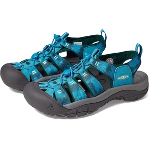 KEEN Women’s Newport H2 Closed Toe Water Sandals(Fjord Blue/Tie Dye)