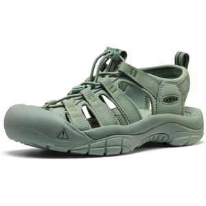 KEEN Women’s Newport H2 Closed Toe Water Sandals(Monochrome/Lily Pad)