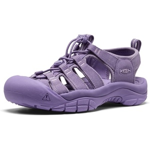 KEEN Women’s Newport H2 Closed Toe Water Sandals(Monochrome/Purple Haze)