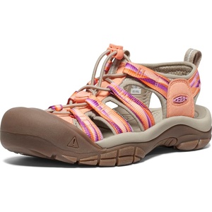 KEEN Women’s Newport H2 Closed Toe Water Sandals(Papaya Punch/Prism)