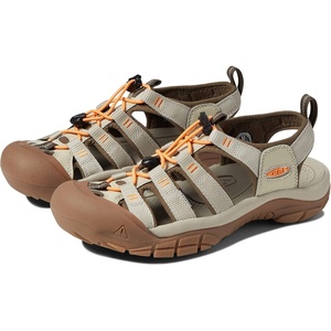 KEEN Women’s Newport H2 Closed Toe Water Sandals(Safari/Papaya)
