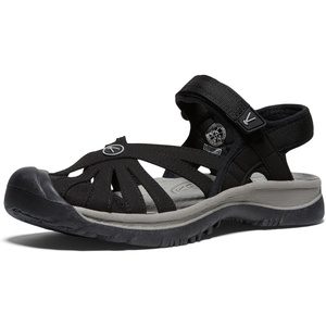 KEEN Women’s Rose Casual Closed Toe Sandals(Black/Neutral Gray)