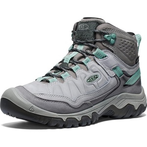 KEEN Women’s Targhee 4 Mid Height Durable Comfortable Waterproof Hiking Boots(Alloy/Granite Green)