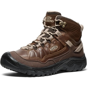 KEEN Women’s Targhee 4 Mid Height Durable Comfortable Waterproof Hiking Boots(Dark Earth/Dark Earth)