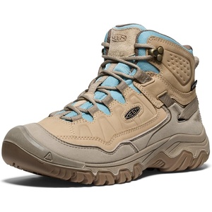 KEEN Women’s Targhee 4 Mid Height Durable Comfortable Waterproof Hiking Boots(Safari/Reef Waters)