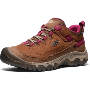 KEEN Women’s Targhee 4 Waterproof Hiking Shoes(Bison/Beaujolais)