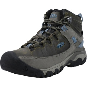 KEEN Women’s Targhee III Mid Height Waterproof Hiking Boot(Dark Olive/Atlantic Blue)